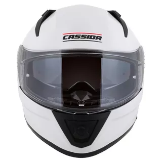 Motorcycle Helmet Cassida Aero Solid White/Black