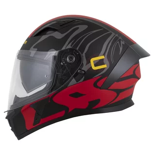 Motorcycle Helmet Cassida Orbit Multivers Matte Black/Red/Gray/Yellow