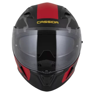 Motorcycle Helmet Cassida Orbit Multivers Matte Black/Red/Gray/Yellow