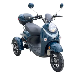 Electric Three-Wheel Scooter inSPORTline Tarra • 25 km/h • Up to 45 km Range • No Driver’s License Required - Gray Blue