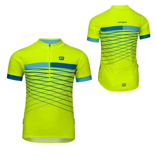 Children’s Cycling Jersey Etape Lucky - žlutá fluo/modrá