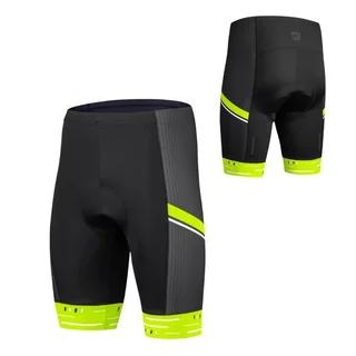 Men’s Cycling Shorts Etape Racing 2.0 - Black/Fluo Yellow