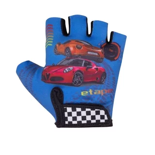 Children’s Cycling Gloves Etape Tiny - modrá (auto)
