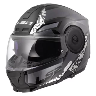 Flip-Up Motorcycle Helmet LS2 FF902 Scope II Oxyd Black Titanium
