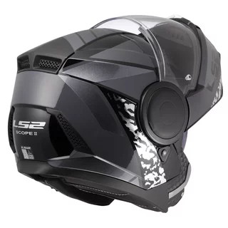 Flip-Up Motorcycle Helmet LS2 FF902 Scope II Oxyd Black Titanium