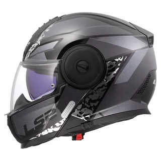 Flip-Up Motorcycle Helmet LS2 FF902 Scope II Oxyd Black Titanium