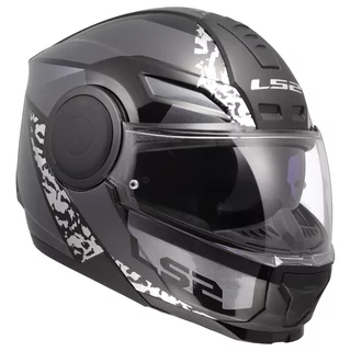 Flip-Up Motorcycle Helmet LS2 FF902 Scope II Oxyd Black Titanium