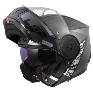Flip-Up Motorcycle Helmet LS2 FF902 Scope II Oxyd Black Titanium