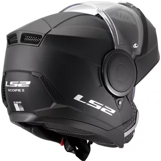 Flip-Up Motorcycle Helmet LS2 FF902 Scope II Solid Matte Black