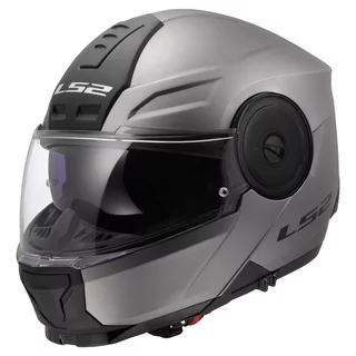 Flip-Up Motorcycle Helmet LS2 FF902 Scope II Solid Matte Titanium