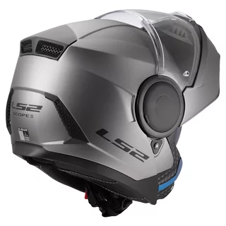 Flip-Up Motorcycle Helmet LS2 FF902 Scope II Solid Matte Titanium