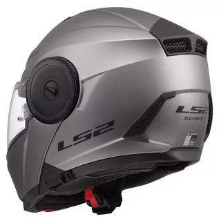 Flip-Up Motorcycle Helmet LS2 FF902 Scope II Solid Matte Titanium