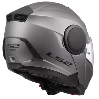 Flip-Up Motorcycle Helmet LS2 FF902 Scope II Solid Matte Titanium