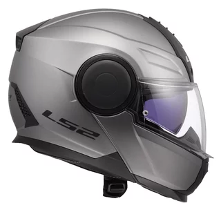 Flip-Up Motorcycle Helmet LS2 FF902 Scope II Solid Matte Titanium