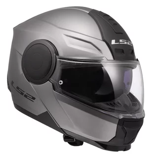 Flip-Up Motorcycle Helmet LS2 FF902 Scope II Solid Matte Titanium