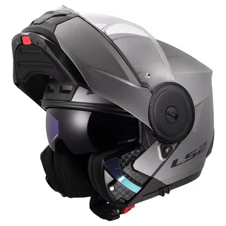 Flip-Up Motorcycle Helmet LS2 FF902 Scope II Solid Matte Titanium