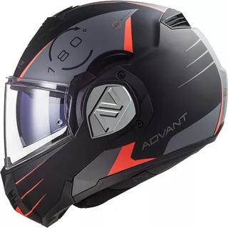 Flip-Up Motorcycle Helmet LS2 FF906 Advant Codex Matt Black Titanium P/J