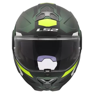 Flip-Up Motorcycle Helmet LS2 FF910 Advant II Triple Olive P/J