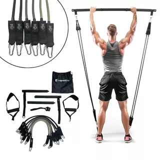 Pilates Bar w/ Resistance Bands & Door Anchor inSPORTline Ancairo