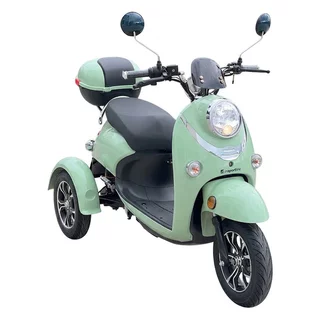 Electric Three-Wheel Scooter inSPORTline Tarra • 25 km/h • Up to 45 km Range • No Driver’s License Required - Pastel Green