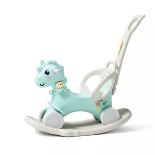 4-in-1 Rocking Horse & Balance Bike inSPORTline Mustangino - Mint - Mint