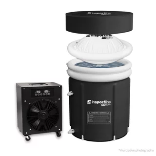 Portable Cold Plunge Tub inSPORTline FrostZen Pro II w/ Temperature Controller