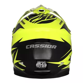 Motocross Helmet Cassida Cross Cup Two - Matte Grey/Black