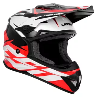 Motocross Helmet Cassida Cross Cup Two - Matte Grey/Black