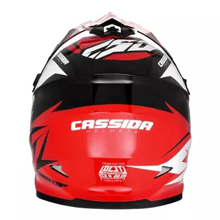 Motocross Helmet Cassida Cross Cup Two - Matte Grey/Black