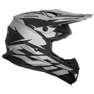 Motocross Helmet Cassida Cross Cup Two - Matte Grey/Black