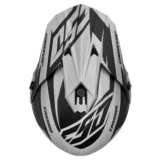Motocross Helmet Cassida Cross Cup Two - Matte Grey/Black