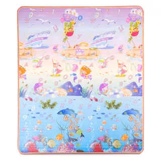Roll-Up Children’s Mat inSPORTline Lhotino 150 x 180 x 1.5 cm - Řeka/Oceán