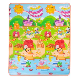 Roll-Up Children’s Mat inSPORTline Lhotino 150 x 180 x 1.5 cm - Řeka/Oceán