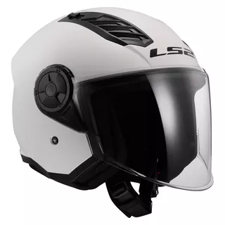 Motorcycle Helmet LS2 OF616 Airflow II Solid Glossy White