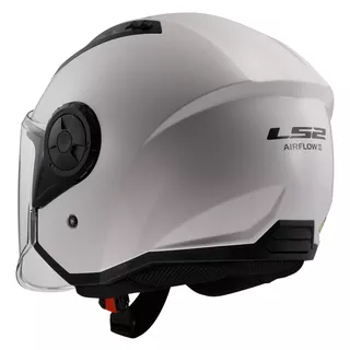 Motorcycle Helmet LS2 OF616 Airflow II Solid Glossy White