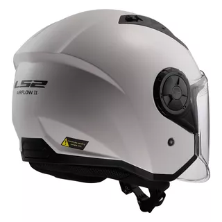Motorcycle Helmet LS2 OF616 Airflow II Solid Glossy White