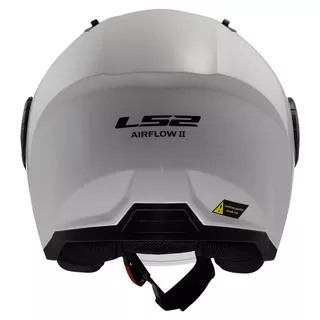 Motorcycle Helmet LS2 OF616 Airflow II Solid Glossy White