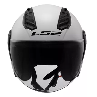 Motorcycle Helmet LS2 OF616 Airflow II Solid Glossy White