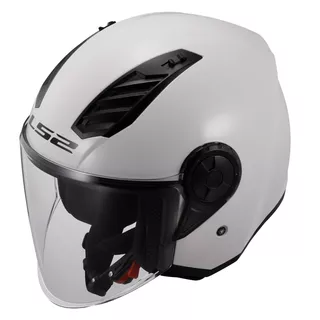 Motorcycle Helmet LS2 OF616 Airflow II Solid Glossy White