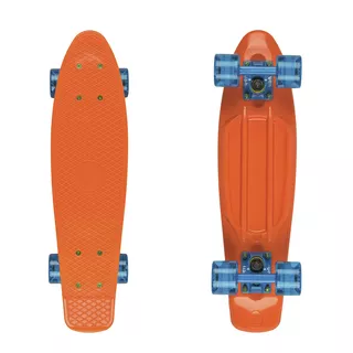 Penny Board Fish Classic 22” - Green/Orange - Orange-Blue-Transparent Blue