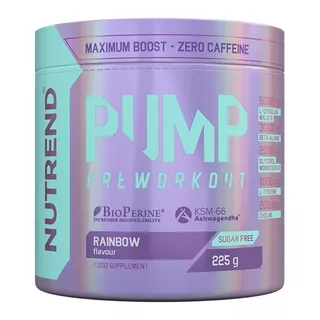 Pre-Workout Nutrend Pump 225 g w/o Caffeine