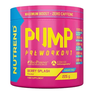 Pre-Workout Nutrend Pump 225 g w/o Caffeine