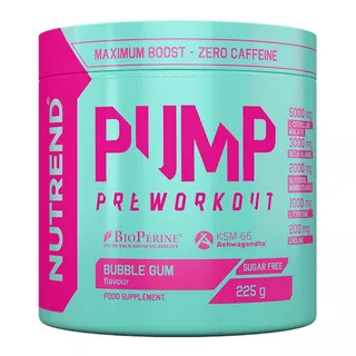Pre-Workout Nutrend Pump 225 g w/o Caffeine