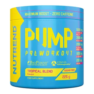 Pre-Workout Nutrend Pump 225 g w/o Caffeine