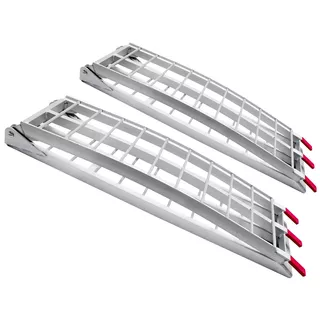 Wide Folding Aluminum Motorcycle Loading Ramp Q-TECH 1 Pair