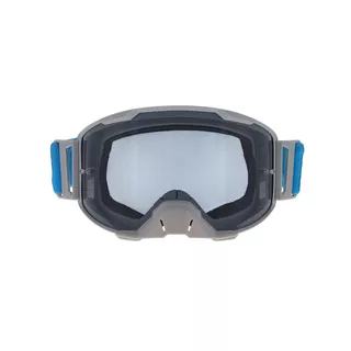 Motocross Goggles Red Bull Spect Strive Panovision, Matte Light Gray, Smoke Lens