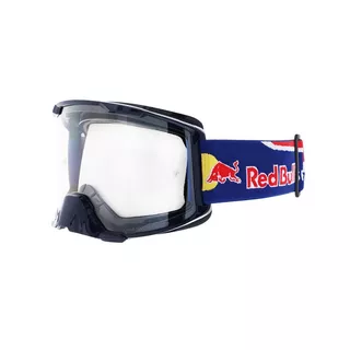 Motocross Goggles Red Bull Spect Strive, Matte Dark Blue, Clear Lens