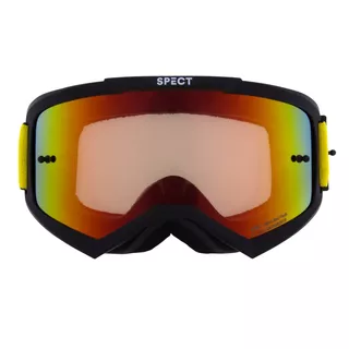 Motocross Goggles Red Bull Spect Evan, Matte Black, Red Mirrored Lens
