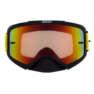 Motocross Goggles Red Bull Spect Evan, Matte Black, Red Mirrored Lens