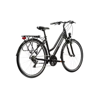 Women’s Trekking Bike Kross Trans 1.0 28” SR Gen 007 - černá / šedá / stříbrná / lesk